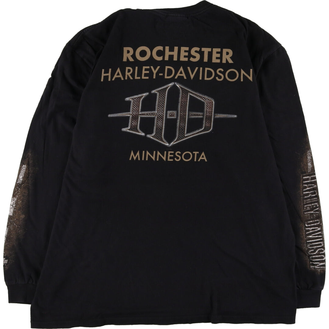 Harley-Davidson Long Sleeve T-Shirt, Men's XL Size, Crew Neck (Crew Neck) /eaa475075