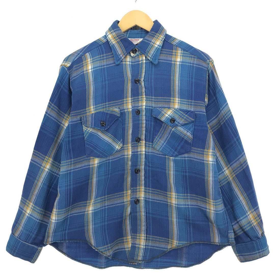 70s~80'S Frost Proof Long Sleeve Flannel Check Shirt Men's Medium Vintage /eaa475095