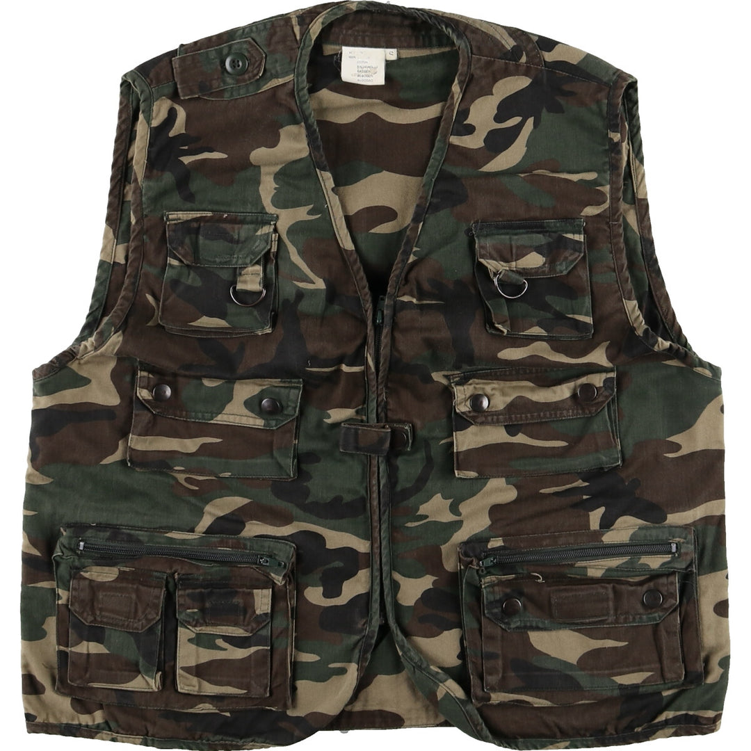 MIL-TEC Camouflage Pattern Fishing Vest Men's S Size / eaa475115