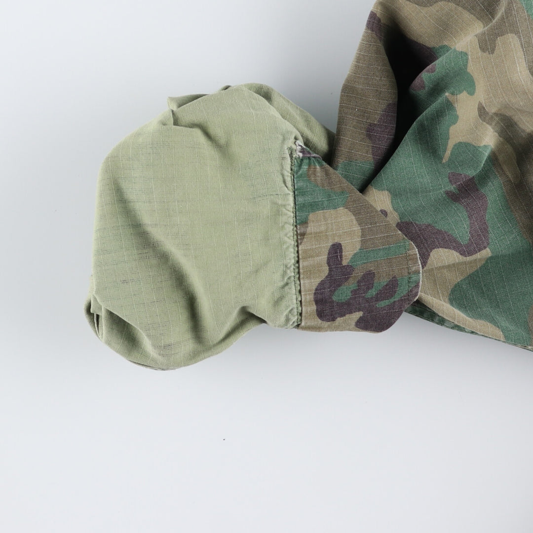 80'S US Military Genuine Camouflage Pattern Woodland Camo Military BDU Jacket Made in USA MEDIUM-REGULAR Men's M equivalent Vintage /eaa475137