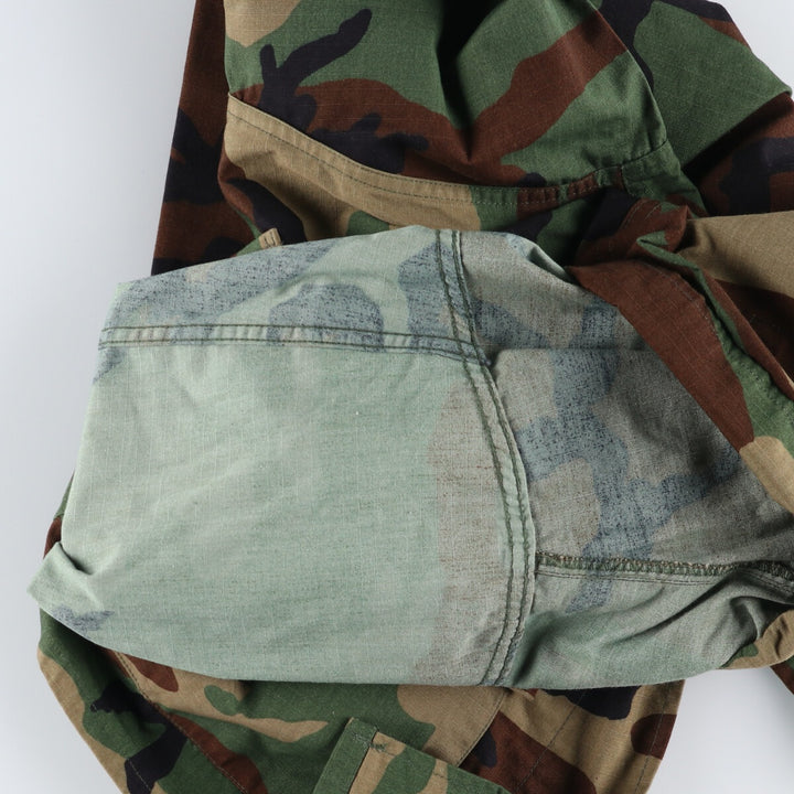00'S US military genuine camouflage pattern woodland camo ripstop BDU military jacket made in USA men's size M /eaa475138