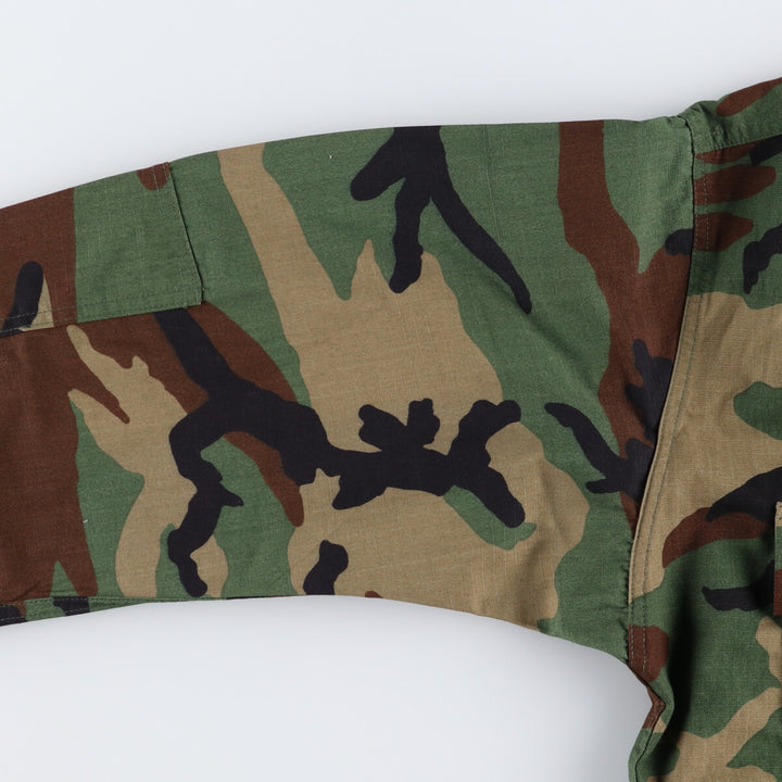 00'S US military genuine camouflage pattern woodland camo ripstop BDU military jacket made in USA men's size M /eaa475138