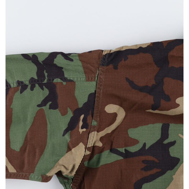 90'S US Military Camouflage Pattern Woodland Camo Ripstop Military BDU Jacket Made in USA Men's L Size Vintage /eaa475139