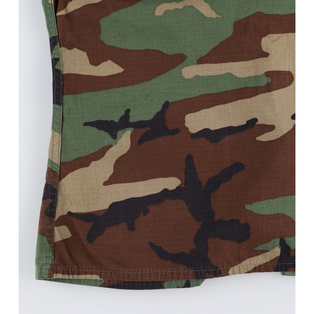 90'S US Military Camouflage Pattern Woodland Camo Ripstop Military BDU Jacket Made in USA Men's L Size Vintage /eaa475139