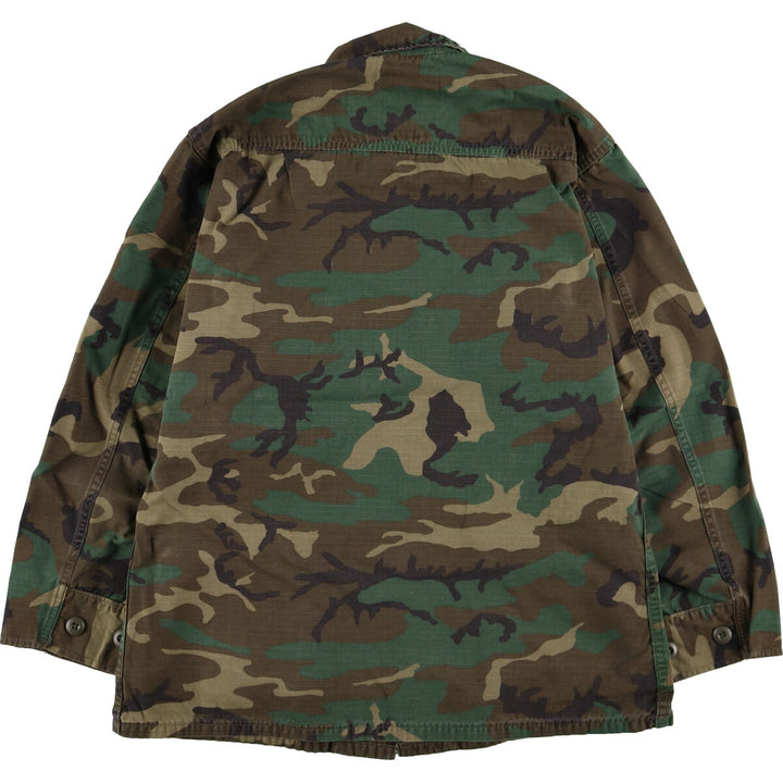 80'S US military genuine camouflage pattern woodland camo military BDU jacket made in USA SMALL-SHORT men's size S vintage /eaa475141