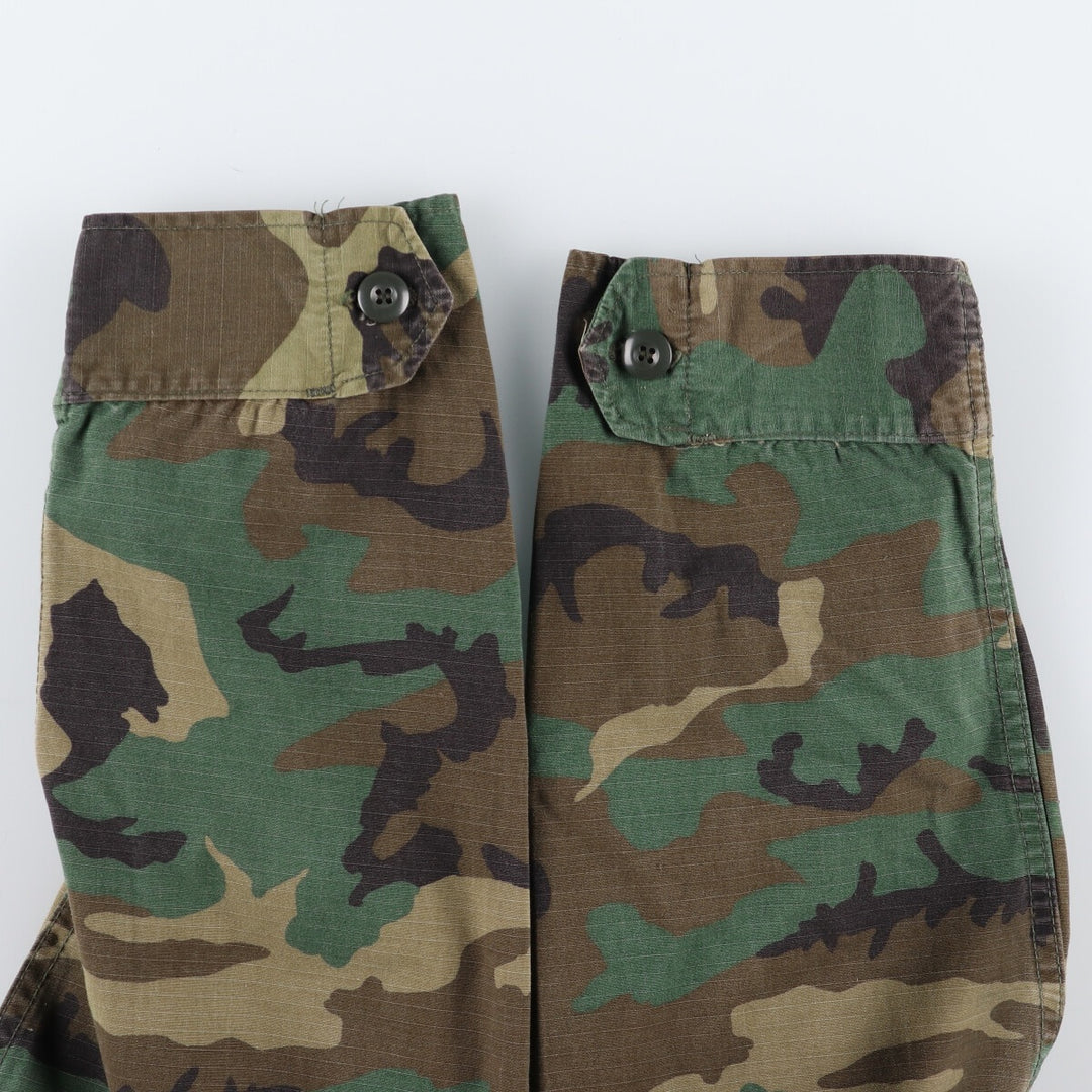 80'S US military genuine camouflage pattern woodland camo military BDU jacket made in USA SMALL-SHORT men's size S vintage /eaa475141