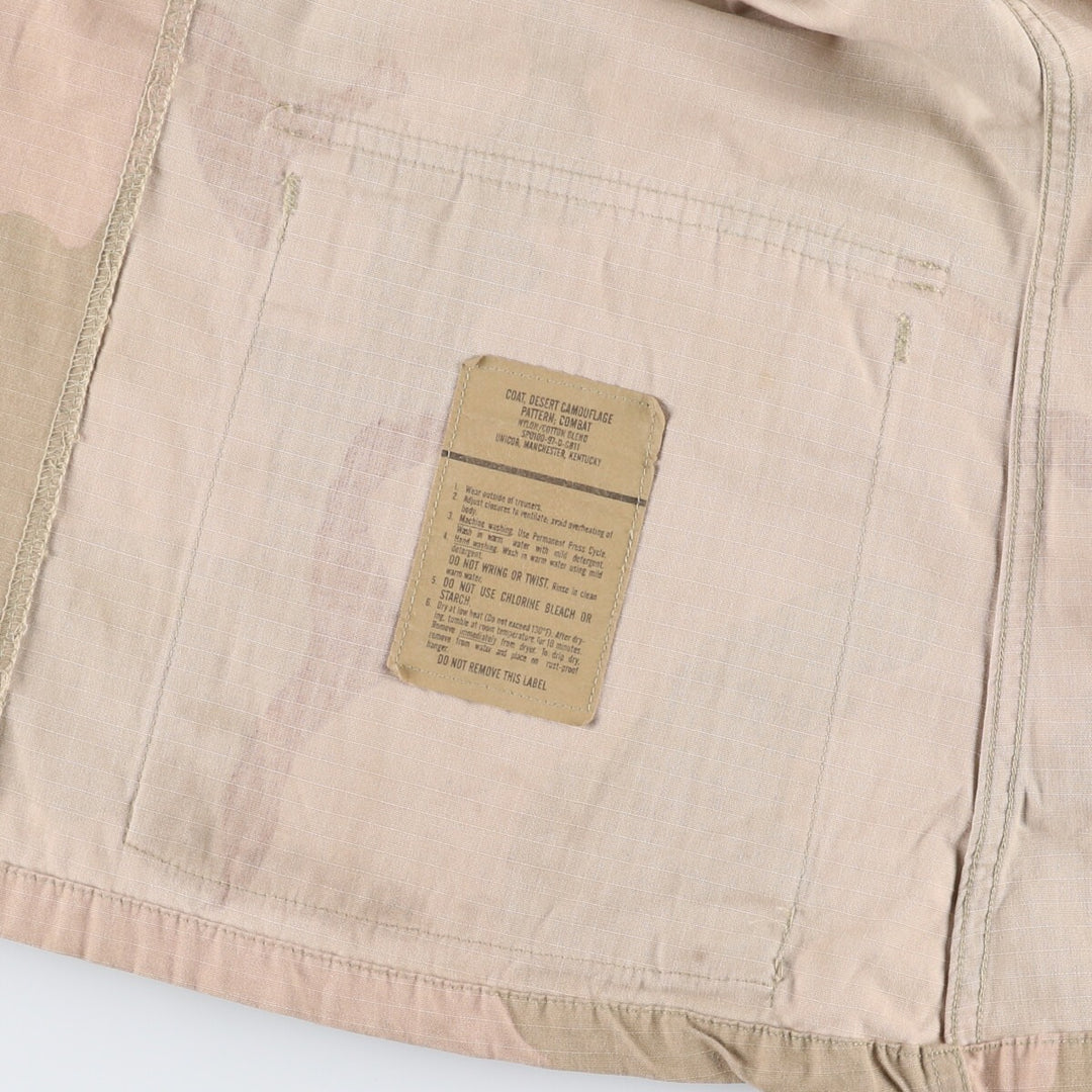 90'S US Military Genuine Camouflage Pattern 3C Desert Camo Ripstop Military BDU Jacket Made in USA Men's M Size Vintage /eaa475143