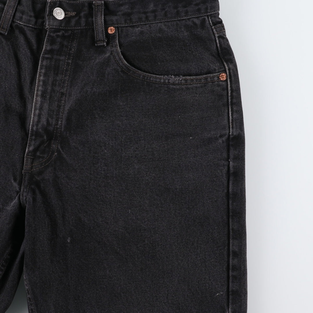 90'S Levi's 550 Relaxed Fit Black Denim Tapered Denim Pants Made in Canada W34 L30 Men's W34 equivalent /eaa475203