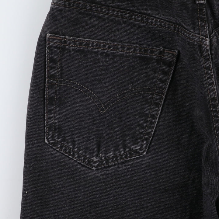 90'S Levi's 550 Relaxed Fit Black Denim Tapered Denim Pants Made in Canada W34 L30 Men's W34 equivalent /eaa475203