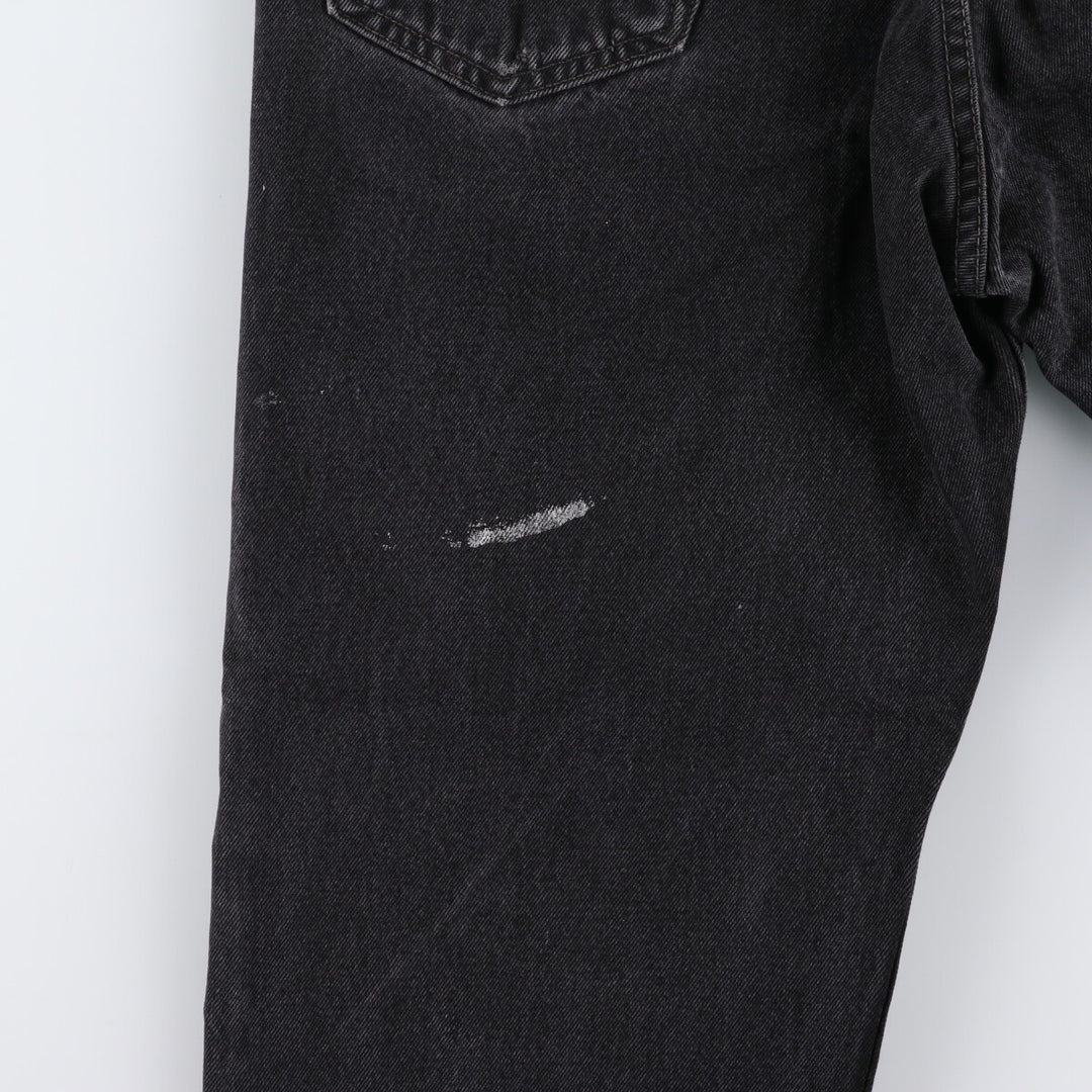 90'S Levi's 550 Relaxed Fit Black Denim Tapered Denim Pants Made in Canada W34 L30 Men's W34 equivalent /eaa475203