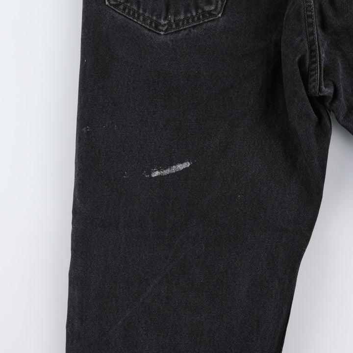 90'S Levi's 550 Relaxed Fit Black Denim Tapered Denim Pants Made in Canada W34 L30 Men's W34 equivalent /eaa475203