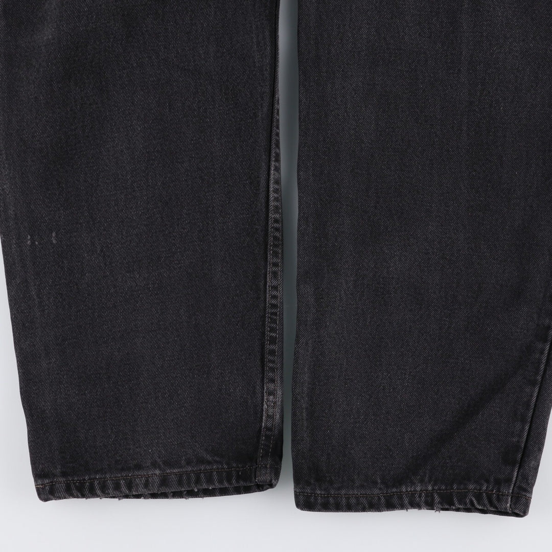 90'S Levi's 550 Relaxed Fit Black Denim Tapered Denim Pants Made in Canada W34 L30 Men's W34 equivalent /eaa475203