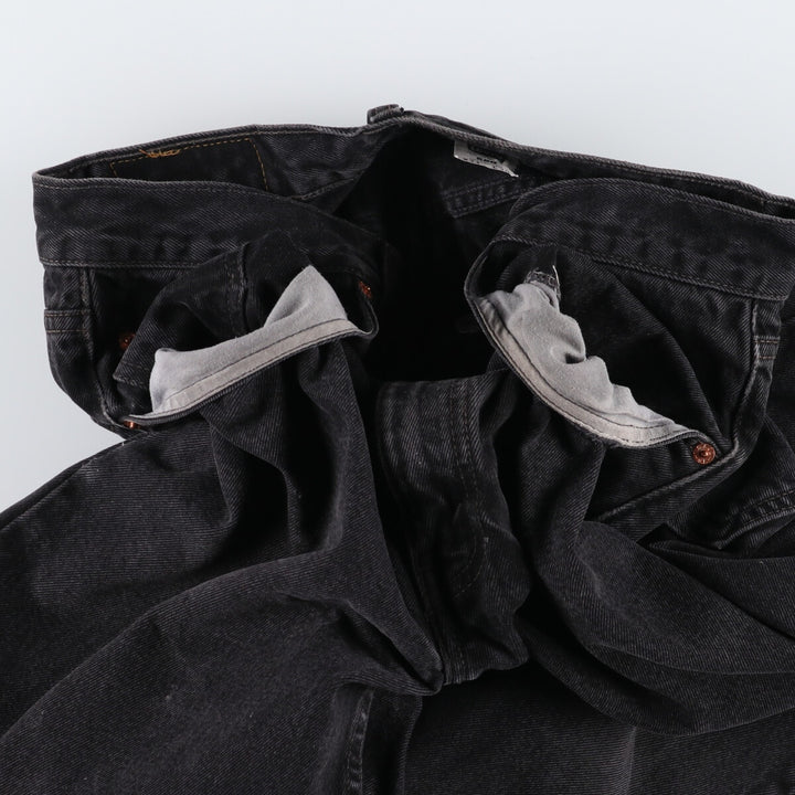 90'S Levi's 550 Relaxed Fit Black Denim Tapered Denim Pants Made in Canada W34 L30 Men's W34 equivalent /eaa475203