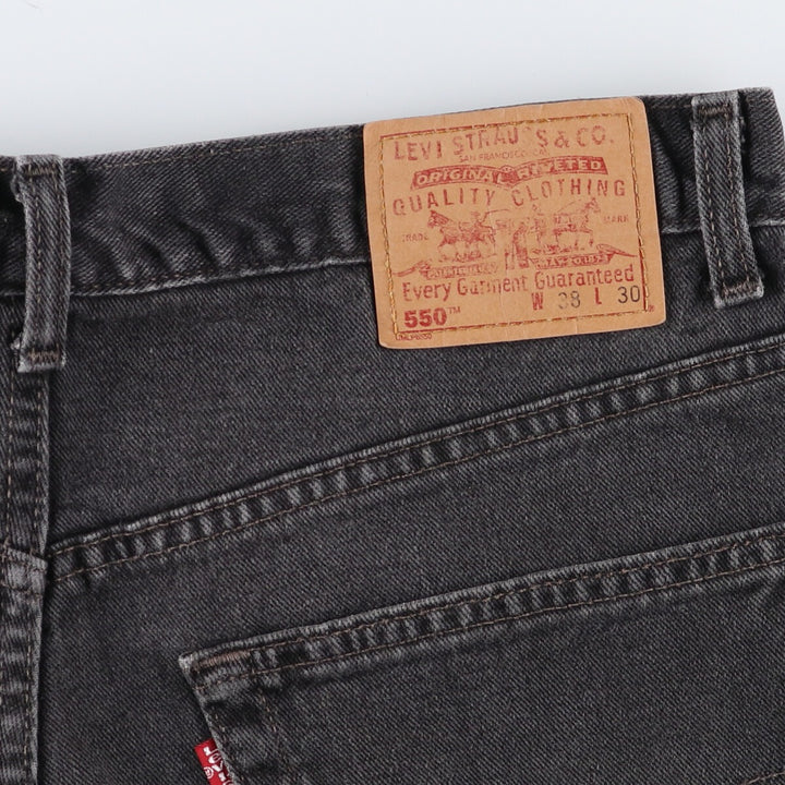 00'S Levi's 550 Relaxed Fit Black Denim Tapered Denim Pants Made in Canada Men's W38 / eaa475205