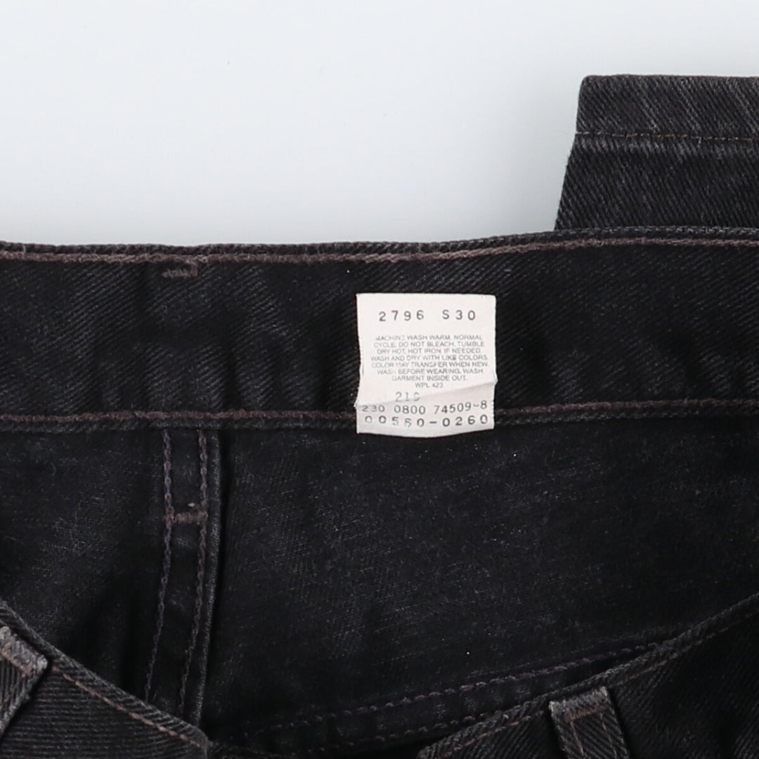 00'S Levi's 560 LOOSE FIT TAPERED LEG Black denim tapered denim pants for men size w34 / eaa475207