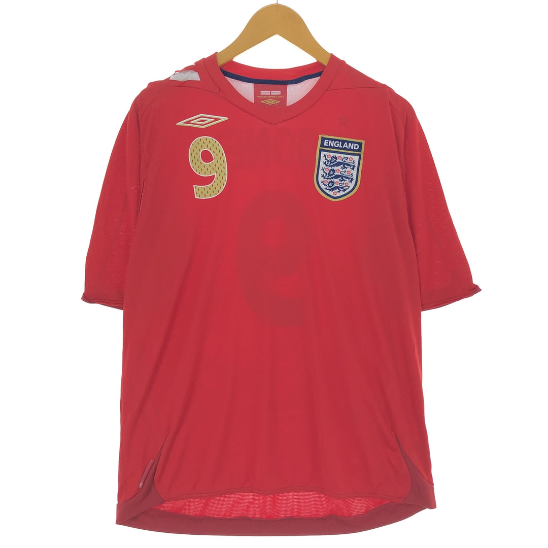 UMBRO England National Team ROONEY Soccer Uniform Game Shirt Men's L Size Crew Neck (Crew Neck) /eaa475332