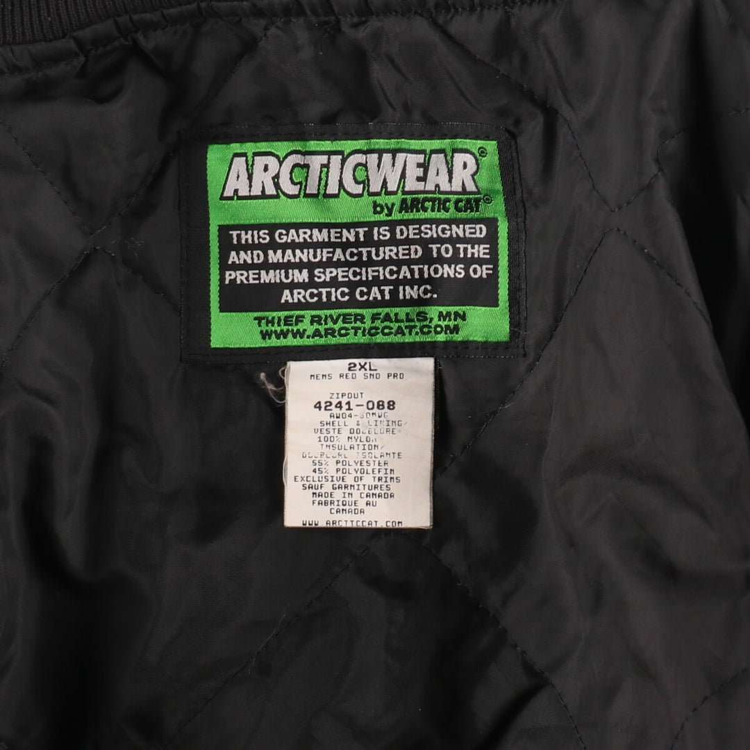 ARCTIC CAT padded nylon racing jacket made in Canada, equivalent to men's XXL / eaa475356