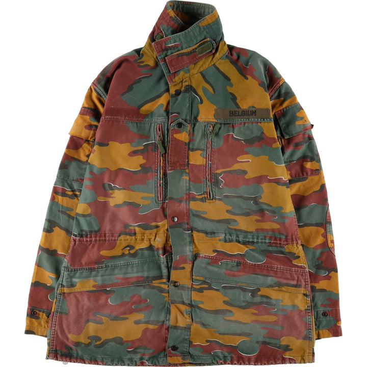 M-90 Belgian Army Genuine Camouflage Pattern Jigsaw Camo Military Field Jacket Men's Size L /eaa475372