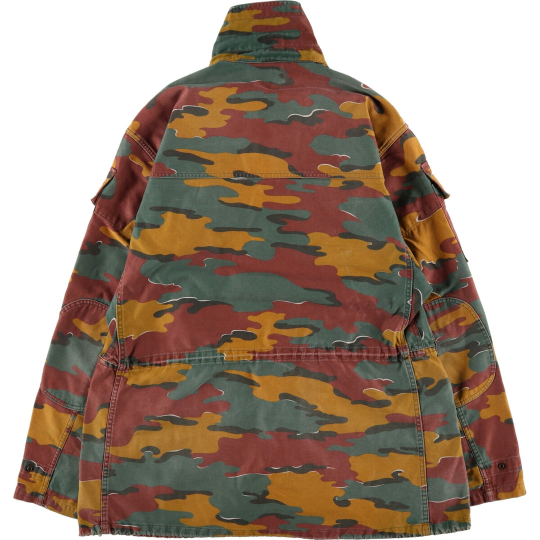 M-90 Belgian Army Genuine Camouflage Pattern Jigsaw Camo Military Field Jacket Men's Size L /eaa475372