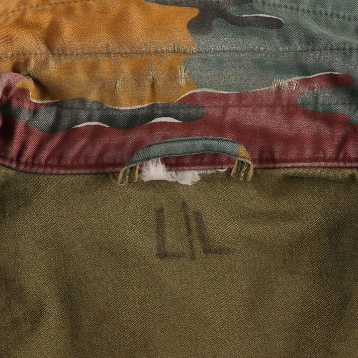 M-90 Belgian Army Genuine Camouflage Pattern Jigsaw Camo Military Field Jacket Men's Size L /eaa475372