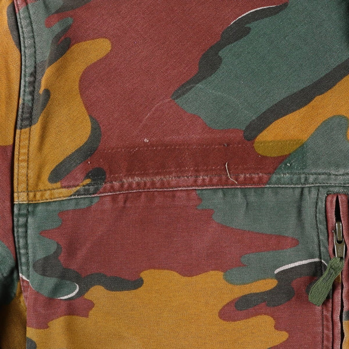 M-90 Belgian Army Genuine Camouflage Pattern Jigsaw Camo Military Field Jacket Men's Size L /eaa475372