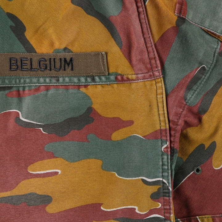 M-90 Belgian Army Genuine Camouflage Pattern Jigsaw Camo Military Field Jacket Men's Size L /eaa475372