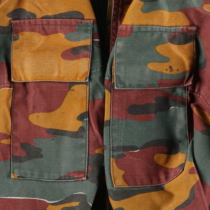 M-90 Belgian Army Genuine Camouflage Pattern Jigsaw Camo Military Field Jacket Men's Size L /eaa475372