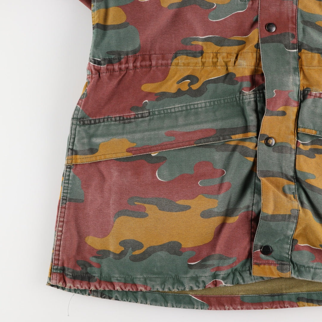 M-90 Belgian Army Genuine Camouflage Pattern Jigsaw Camo Military Field Jacket Men's Size L /eaa475372