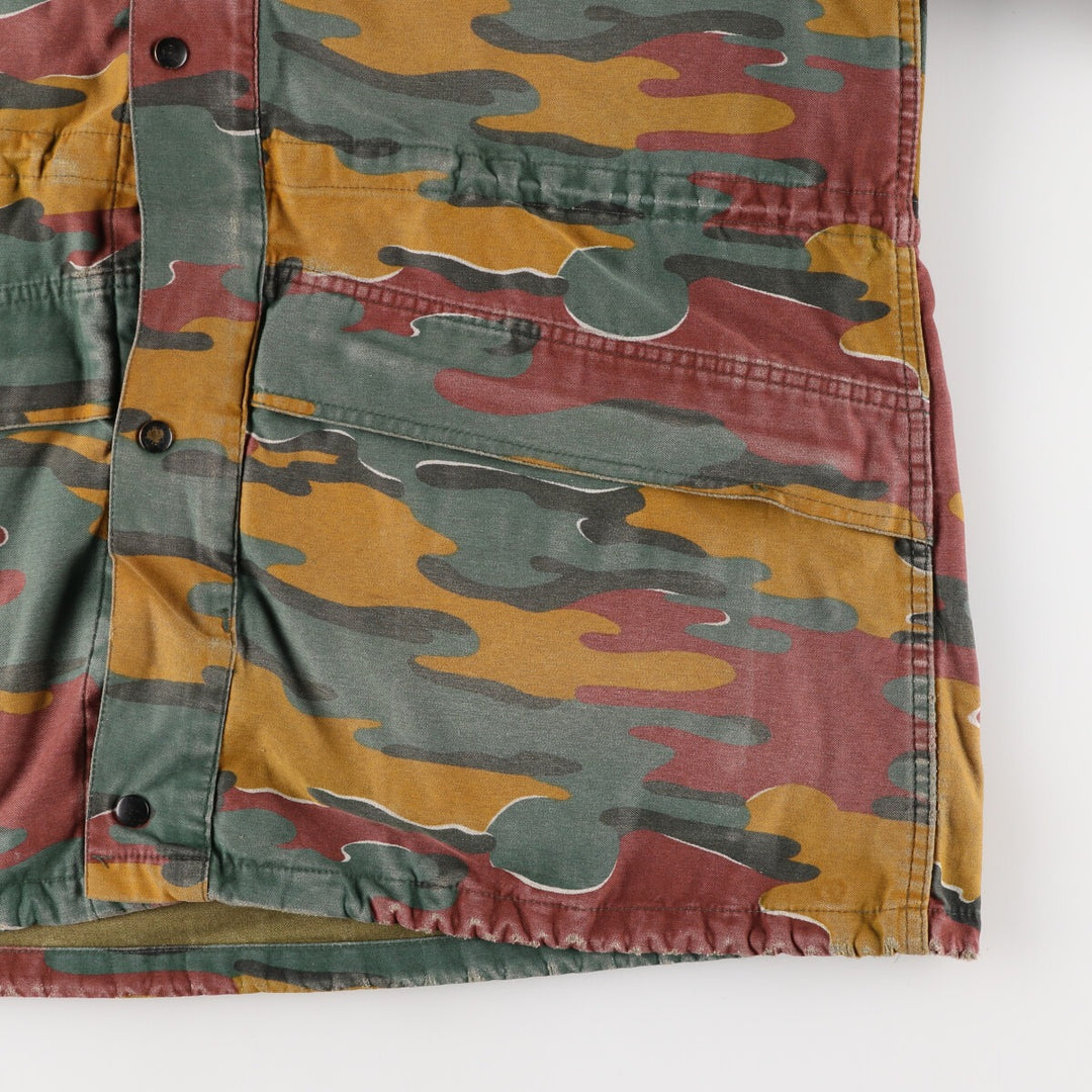 M-90 Belgian Army Genuine Camouflage Pattern Jigsaw Camo Military Field Jacket Men's Size L /eaa475372
