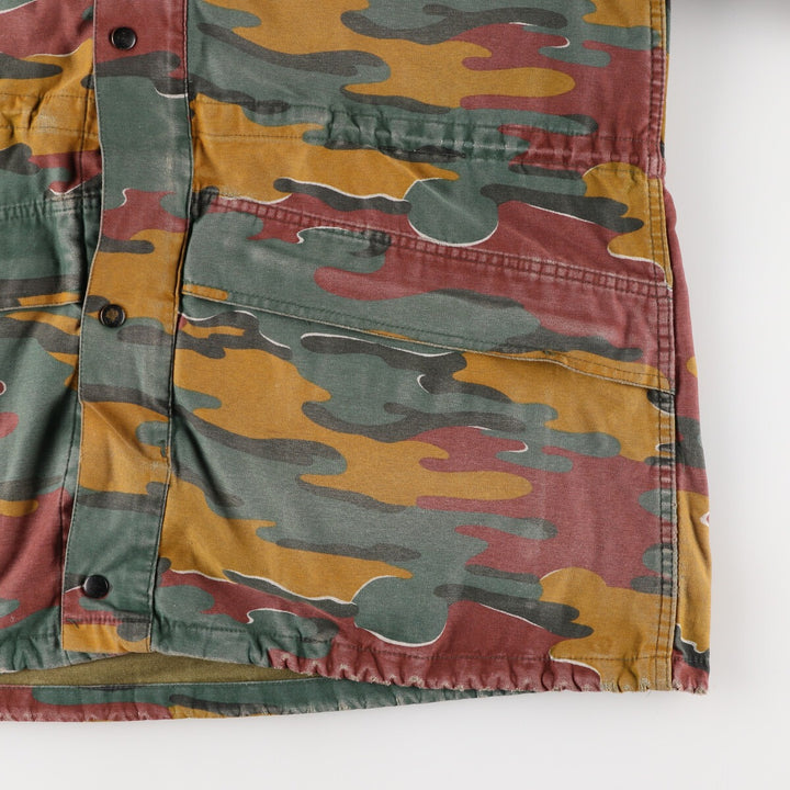 M-90 Belgian Army Genuine Camouflage Pattern Jigsaw Camo Military Field Jacket Men's Size L /eaa475372