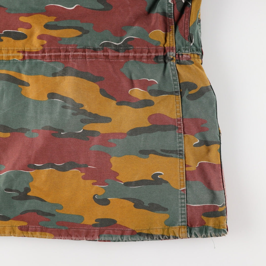 M-90 Belgian Army Genuine Camouflage Pattern Jigsaw Camo Military Field Jacket Men's Size L /eaa475372