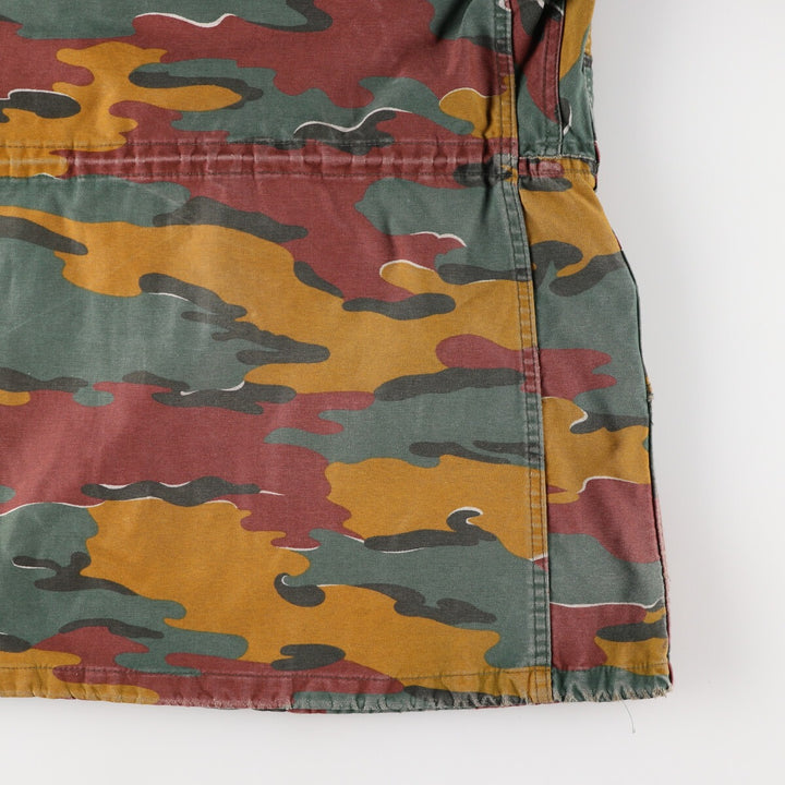 M-90 Belgian Army Genuine Camouflage Pattern Jigsaw Camo Military Field Jacket Men's Size L /eaa475372