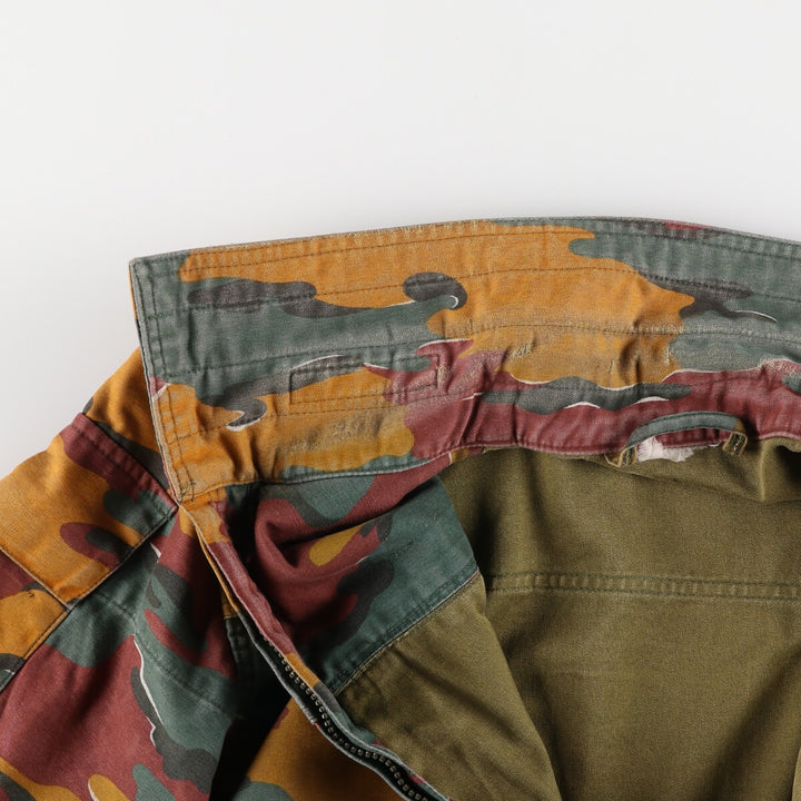 M-90 Belgian Army Genuine Camouflage Pattern Jigsaw Camo Military Field Jacket Men's Size L /eaa475372