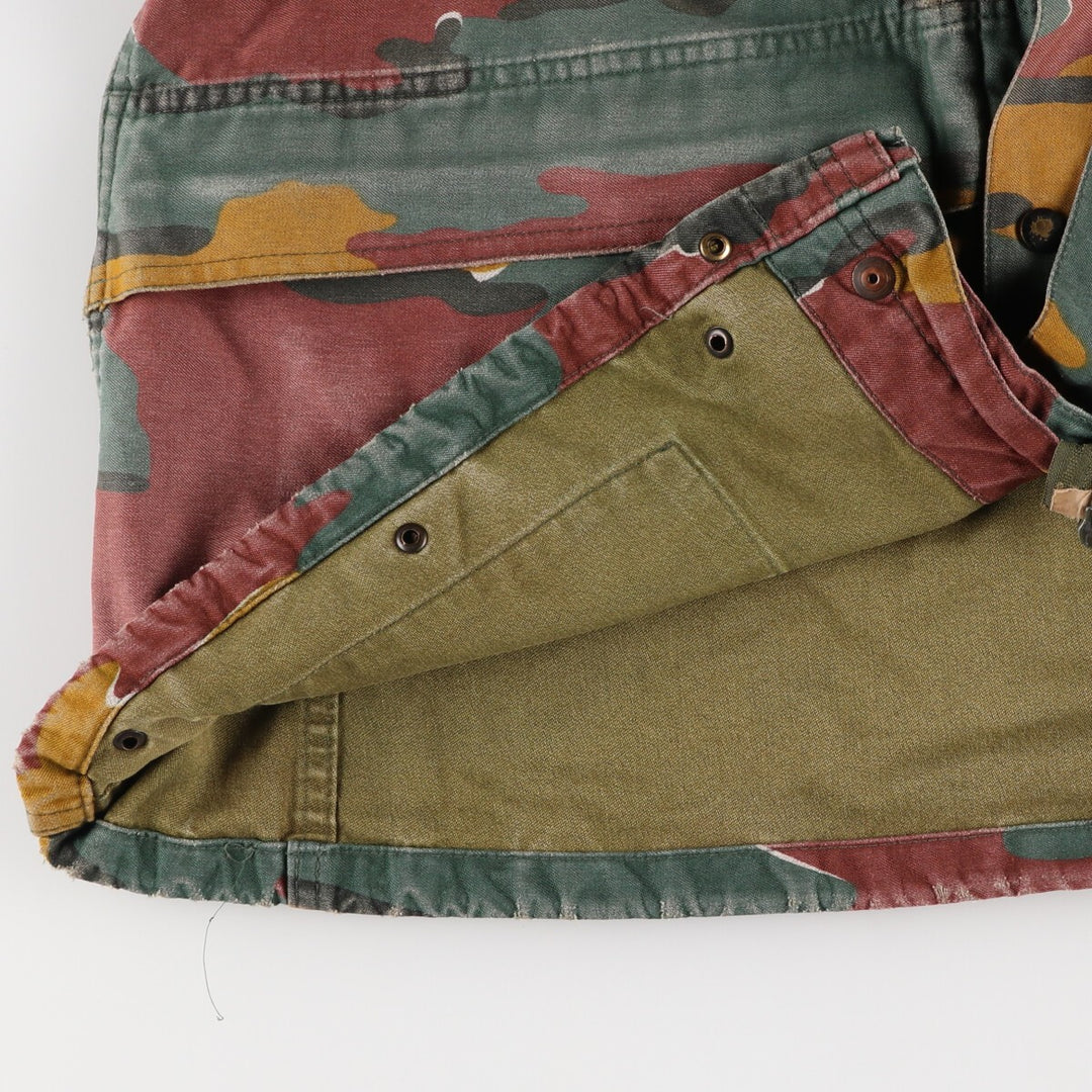 M-90 Belgian Army Genuine Camouflage Pattern Jigsaw Camo Military Field Jacket Men's Size L /eaa475372