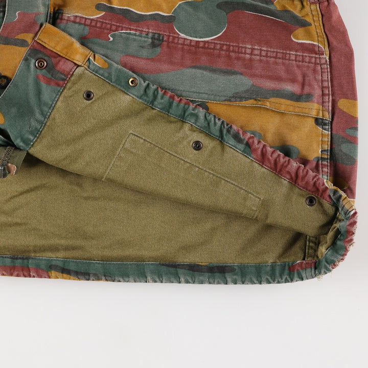 M-90 Belgian Army Genuine Camouflage Pattern Jigsaw Camo Military Field Jacket Men's Size L /eaa475372