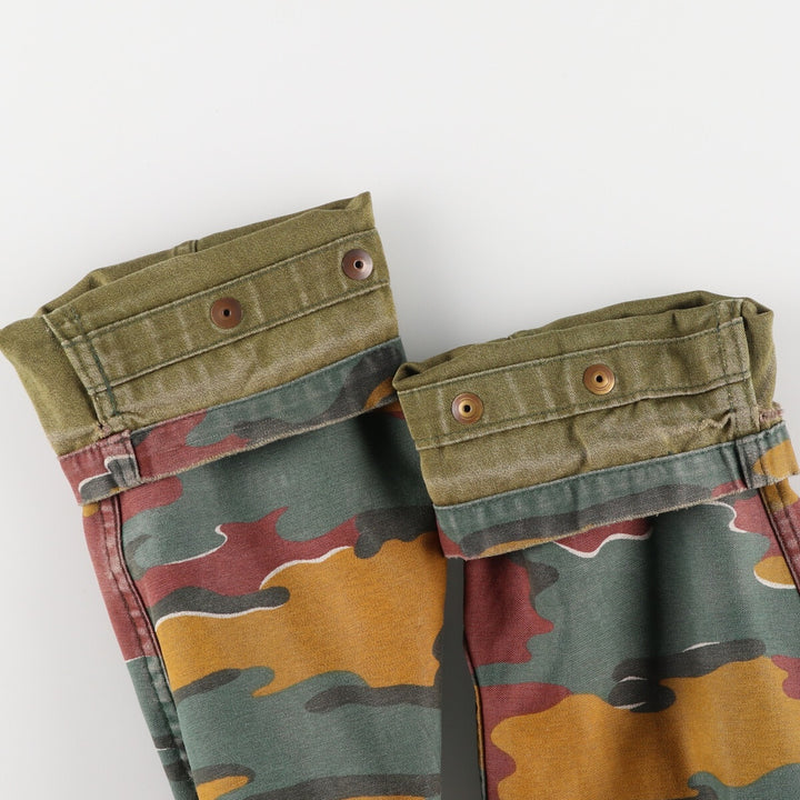 M-90 Belgian Army Genuine Camouflage Pattern Jigsaw Camo Military Field Jacket Men's Size L /eaa475372