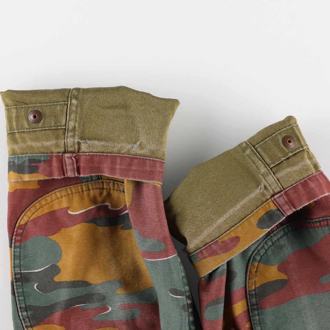 M-90 Belgian Army Genuine Camouflage Pattern Jigsaw Camo Military Field Jacket Men's Size L /eaa475372