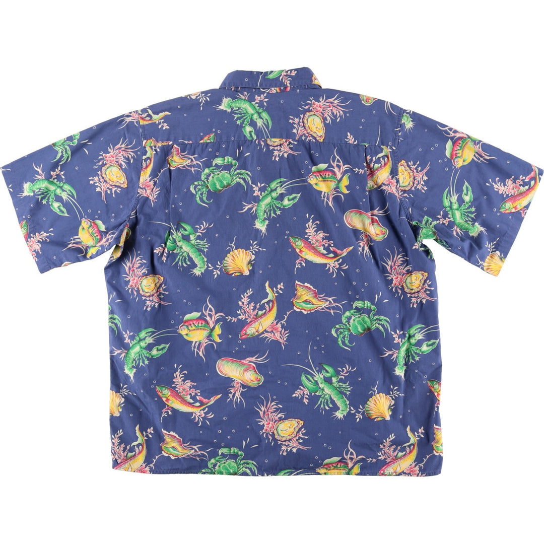 80'S Reyn Spooner Diamond Head Tag Fish Pattern Hawaiian Aloha Shirt Men's Size L Vintage /eaa475374