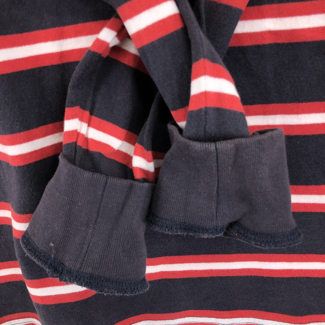 90s~00'S Tommy Hilfiger Border Pattern Long Sleeve Rugby Shirt Men's XL Vintage /eaa475393