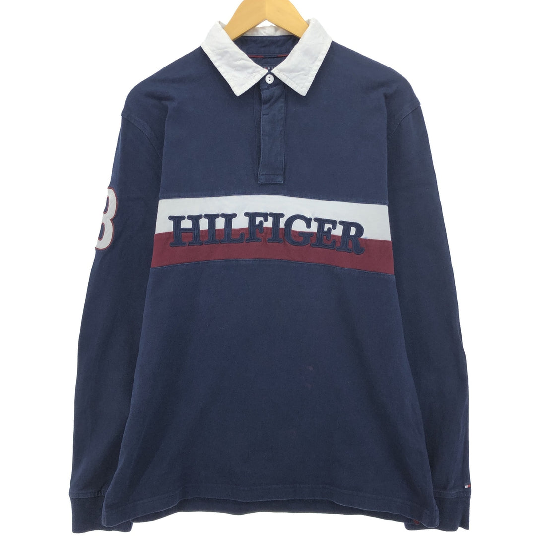 Tommy Hilfiger Classic Fit Long Sleeve Rugby Shirt Men's Size L / eaa475396