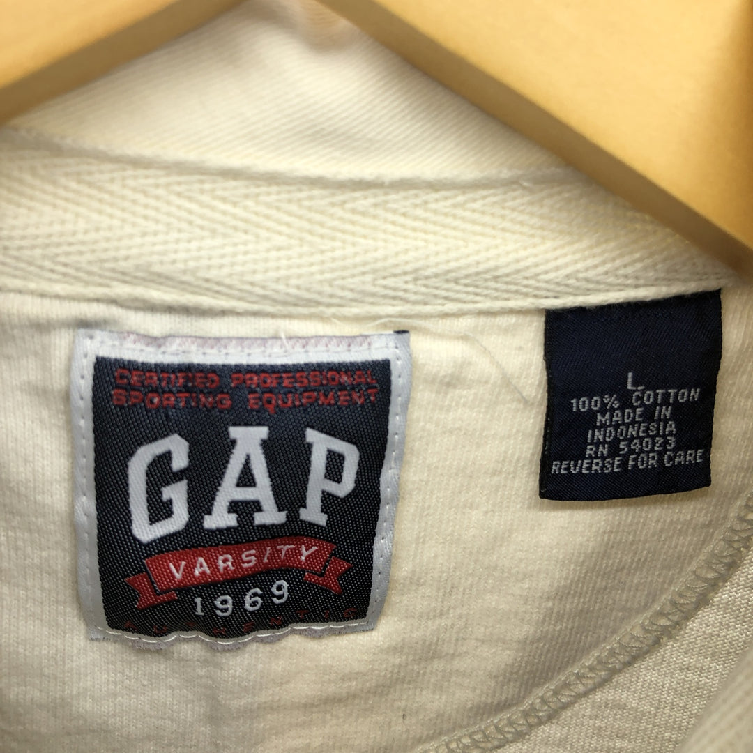 90'S GAP Long Sleeve Rugby Shirt Men's Size L /eaa475397