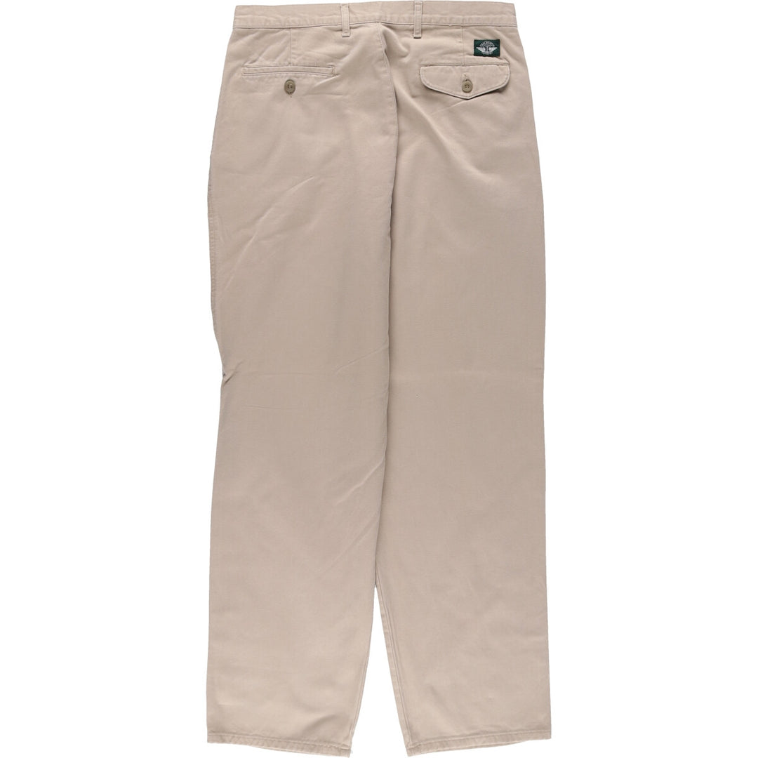 Levi's DOCKERS Two-pleat Chino Pants, Men's, Size W34 cotton Beige type Vintage Second Hand