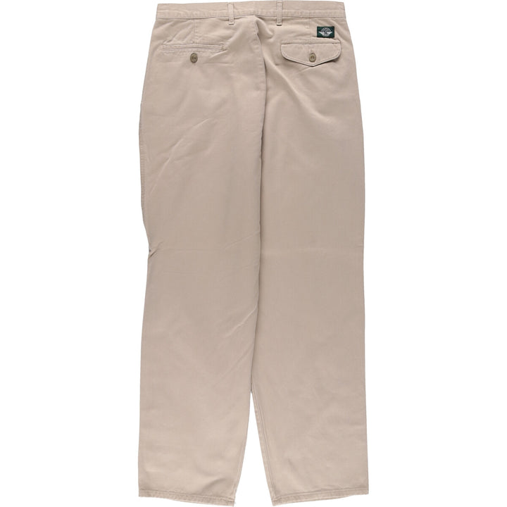Levi's DOCKERS Two-pleat Chino Pants, Men's, Size W34 cotton Beige type Vintage Second Hand