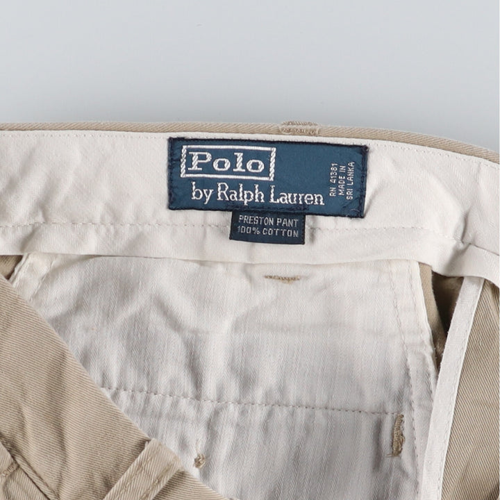Ralph Lauren POLO by Ralph Lauren Chino Pants Men's W36 cotton Beige type Vintage Second Hand