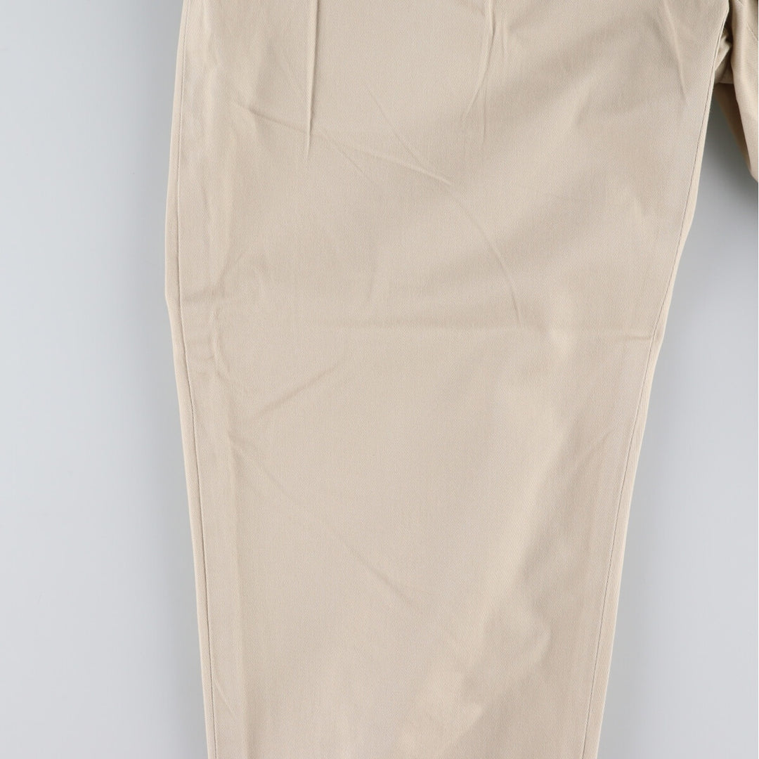Ralph Lauren POLO by Ralph Lauren Two-pleat Chino Pants for Men, W37 cotton Beige type Vintage Second Hand