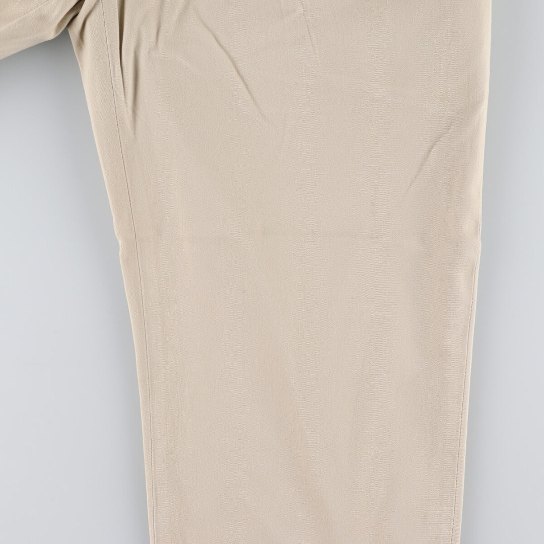 Ralph Lauren POLO by Ralph Lauren Two-pleat Chino Pants for Men, W37 cotton Beige type Vintage Second Hand