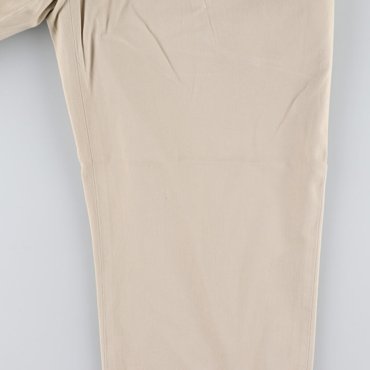 Ralph Lauren POLO by Ralph Lauren Two-pleat Chino Pants for Men, W37 cotton Beige type Vintage Second Hand
