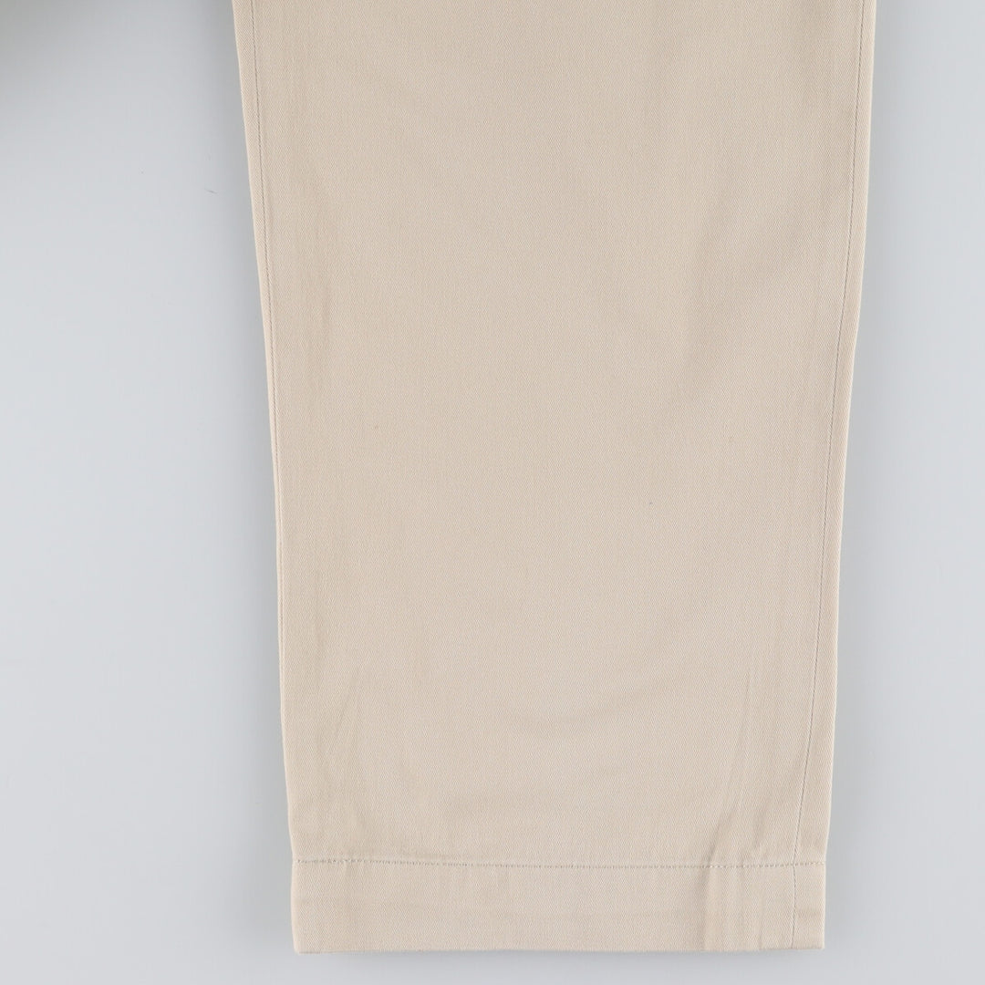 Ralph Lauren POLO by Ralph Lauren Two-pleat Chino Pants for Men, W37 cotton Beige type Vintage Second Hand