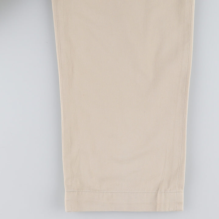 Ralph Lauren POLO by Ralph Lauren Two-pleat Chino Pants for Men, W37 cotton Beige type Vintage Second Hand