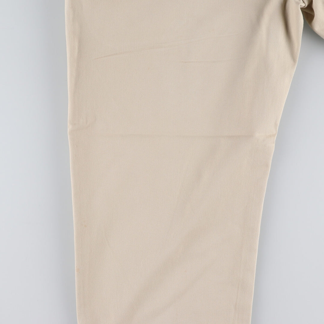 Ralph Lauren POLO by Ralph Lauren Two-pleat Chino Pants for Men, W37 cotton Beige type Vintage Second Hand